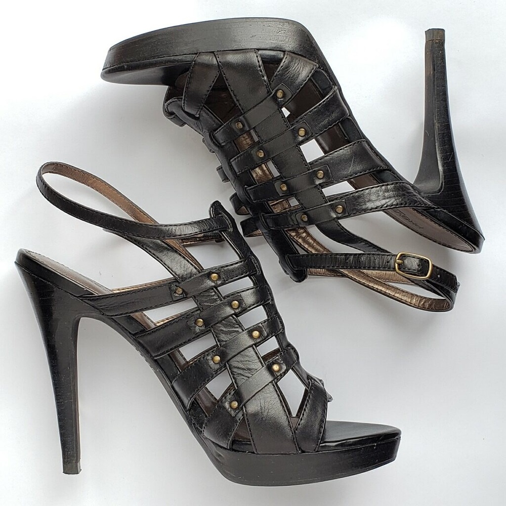 Preview International Studded Caged High Heels
